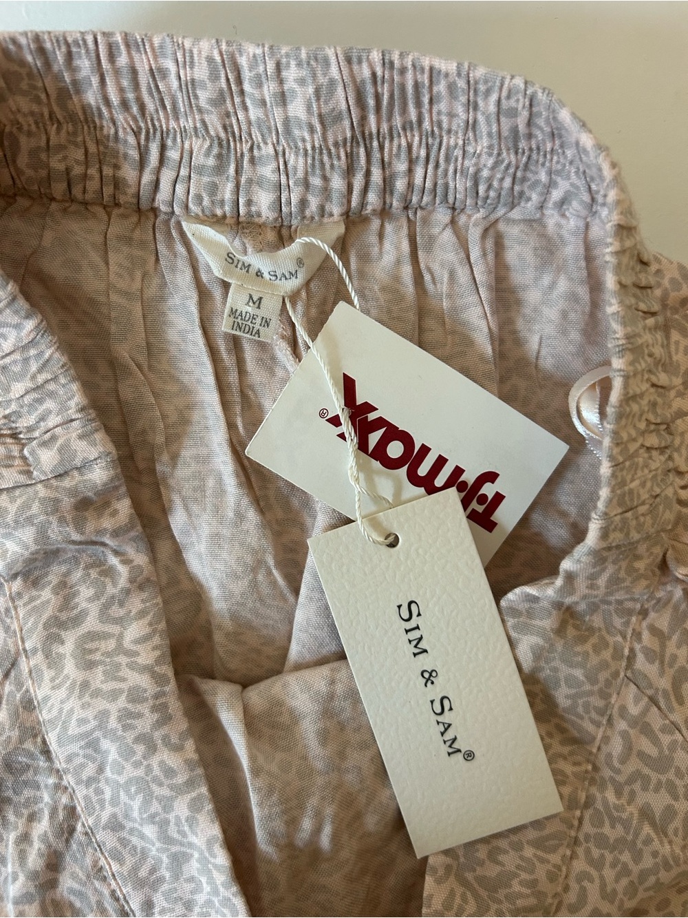 Beige Animal-Print Ruffle Mini Skirt - Neutral Tone - Picture 4 of 4
